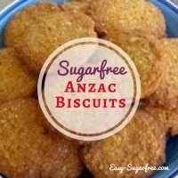 Sugar Free Anzac Biscuits