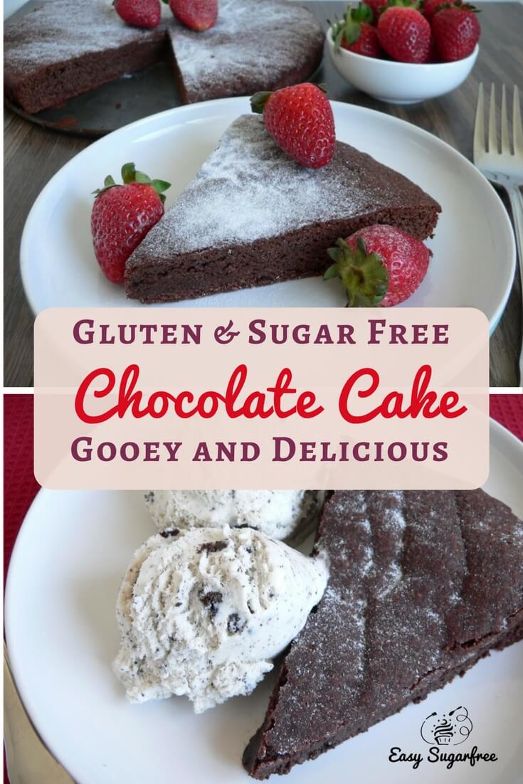Gluten Free Chocolate Cake is gooey and delicious