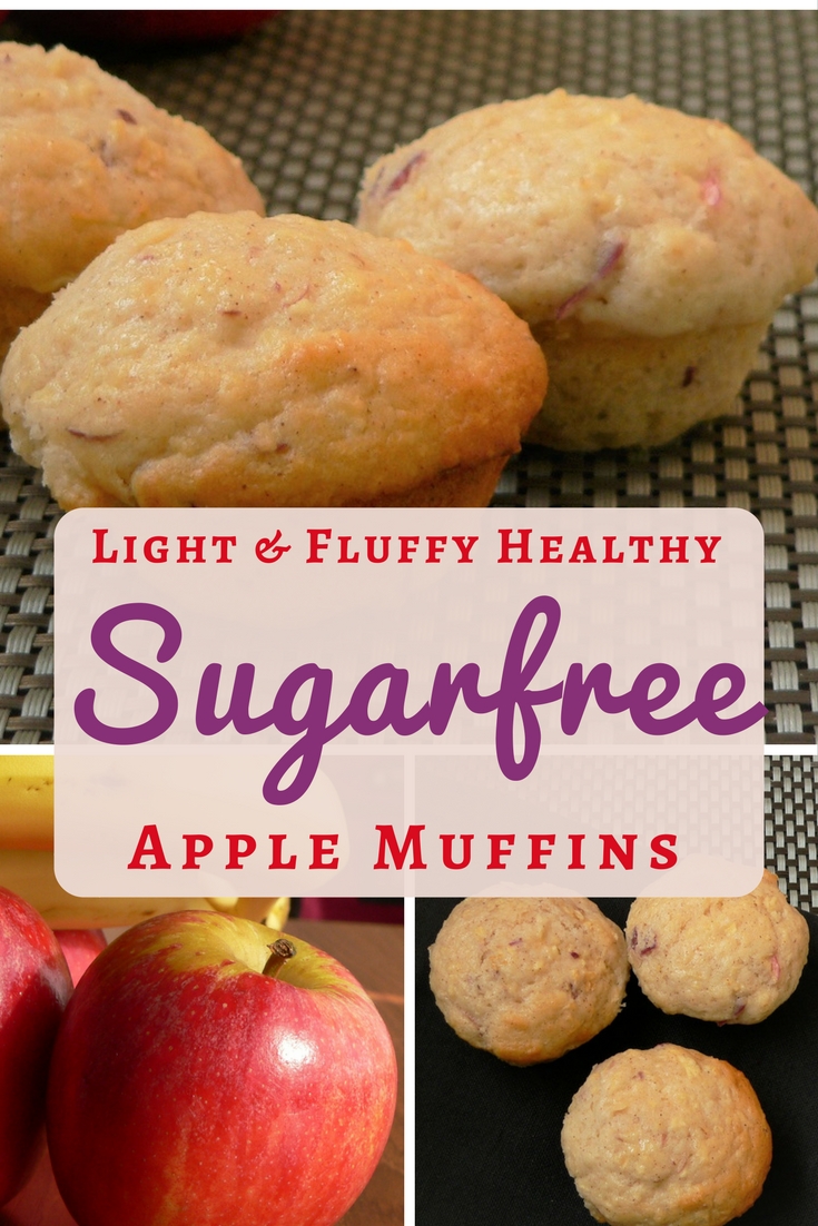 Sugar free muffin recipes for fruit muffins - apple, blueberry, raspberry