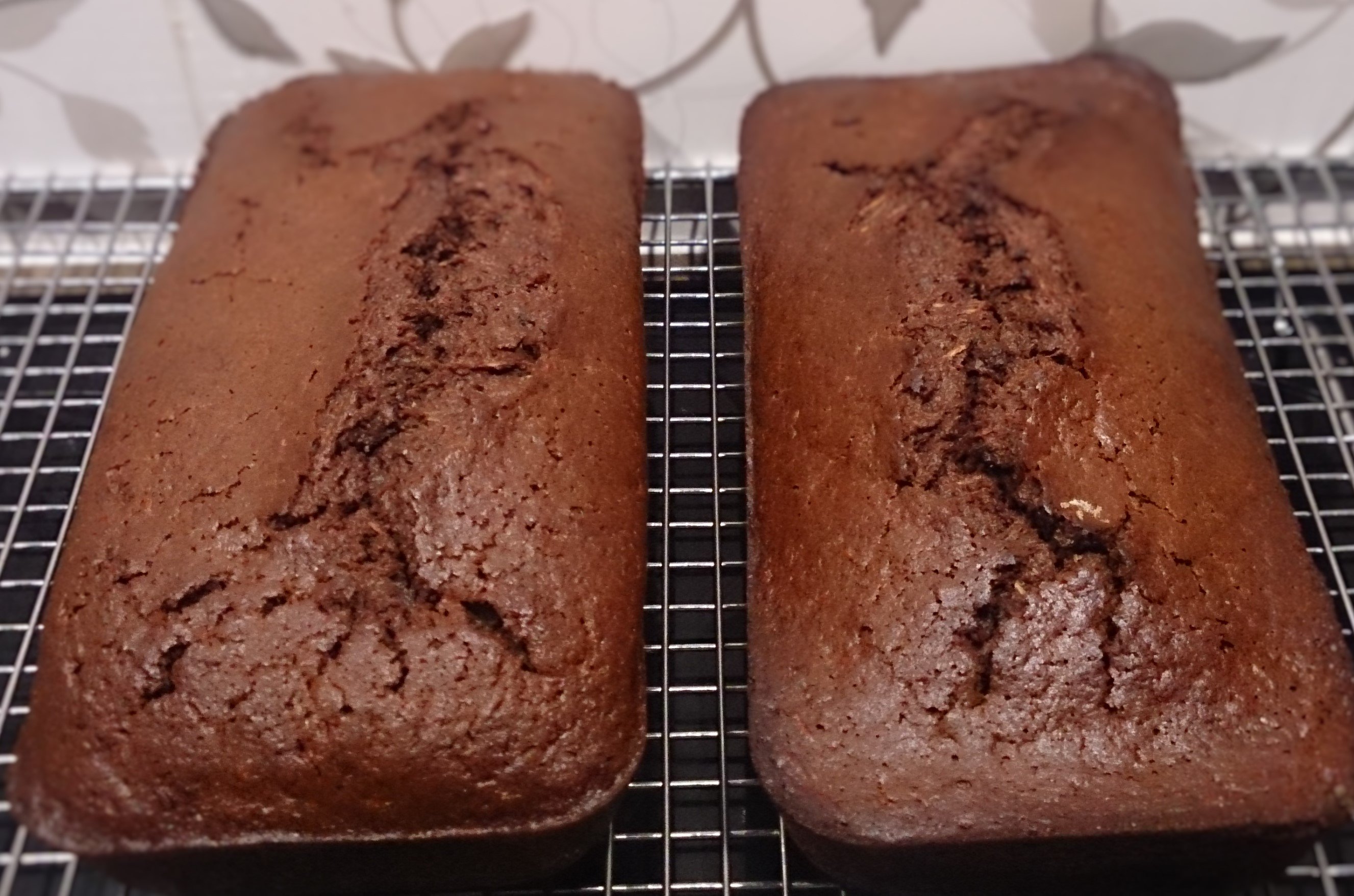 sugar free chocolate cake on a rack