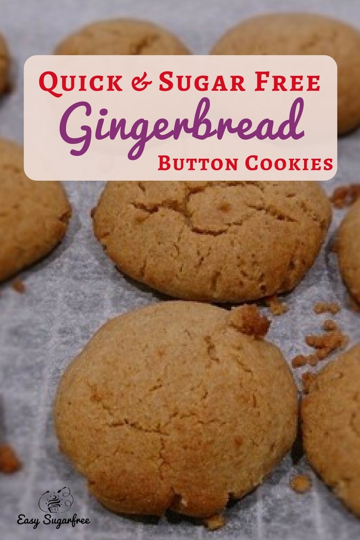 Gingerbread buttons on baking tray